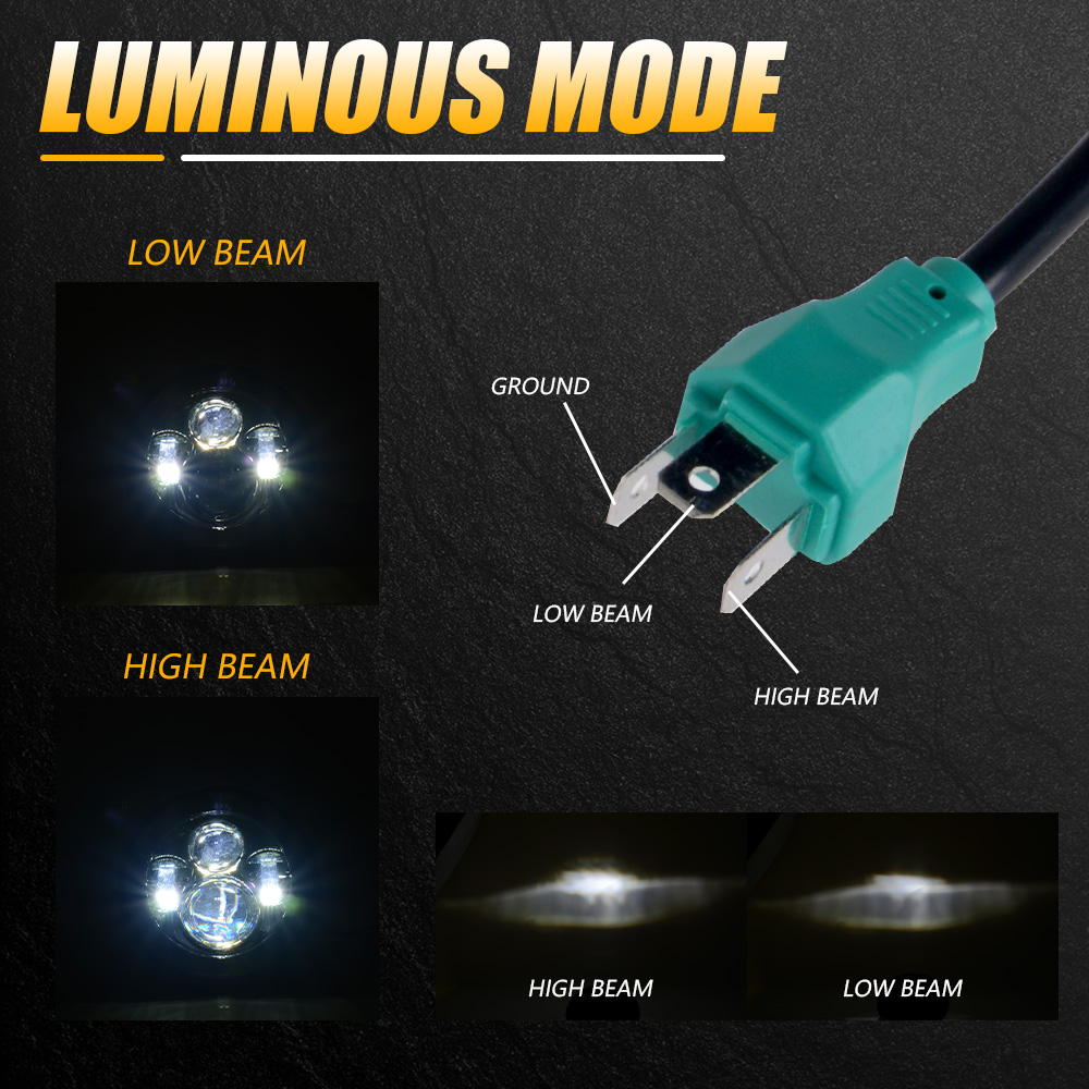 Универсальная 7-дюймовая свето – обзор и цена Universal Motorcycle Led Headlight Projector