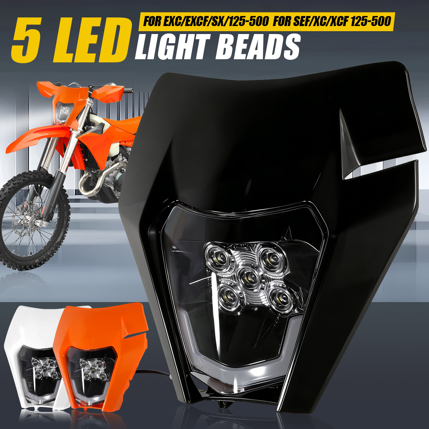 Универсальная светодиодная фар – обзор и цена Universal Motorcycle Led Headlight Projector