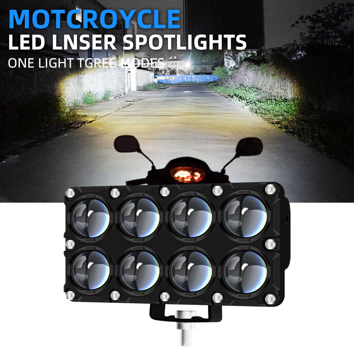 6/8/10-линзовый вспомогательны – обзор и цена Universal Motorcycle Led Headlight Projector