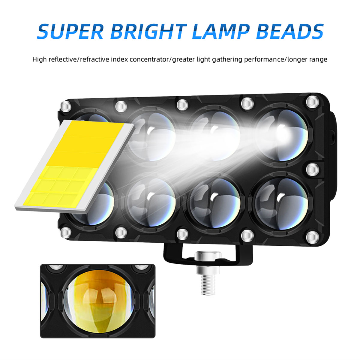 6/8/10-линзовый вспомогательны – обзор и цена Universal Motorcycle Led Headlight Projector