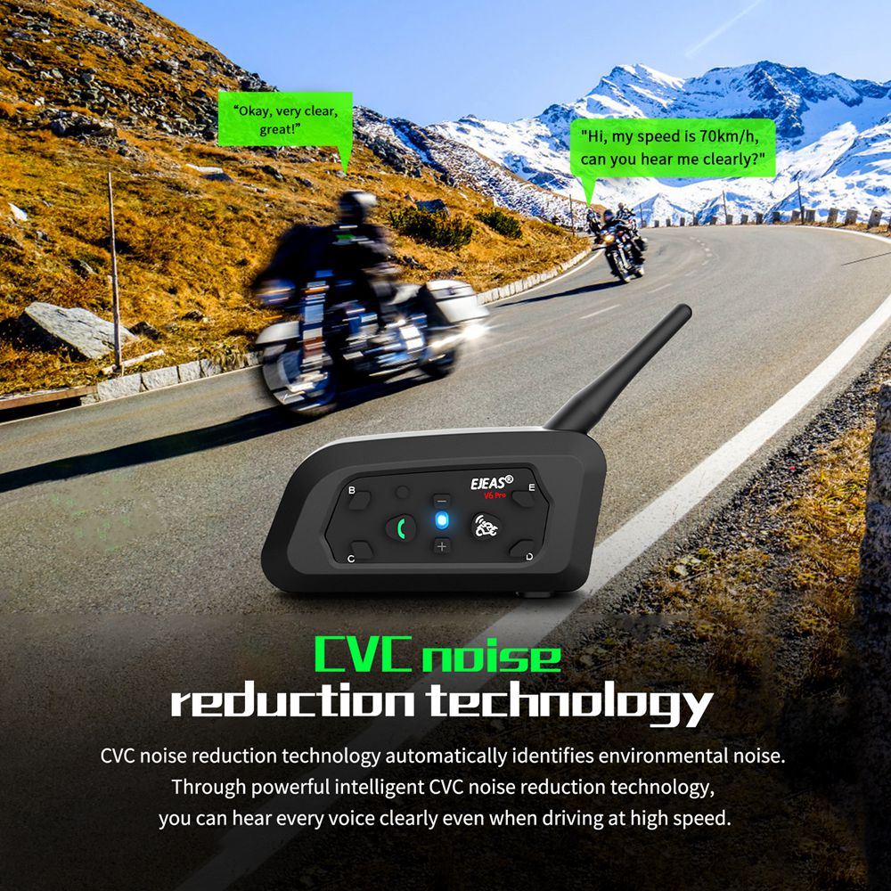 EJEAS V6 PRO + гарнитура для м – обзор и цена Full Face Motorcycle Helmet With Bluetooth